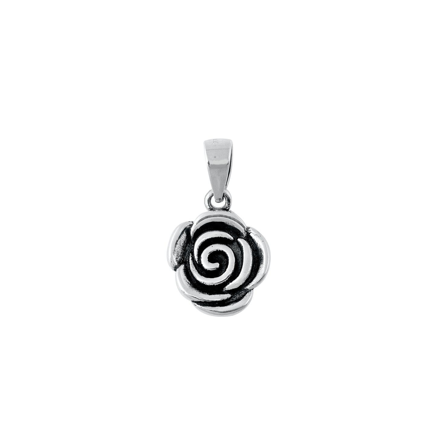 Silver Pendant - Rose