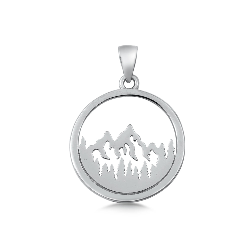 Silver Pendant - Mountain
