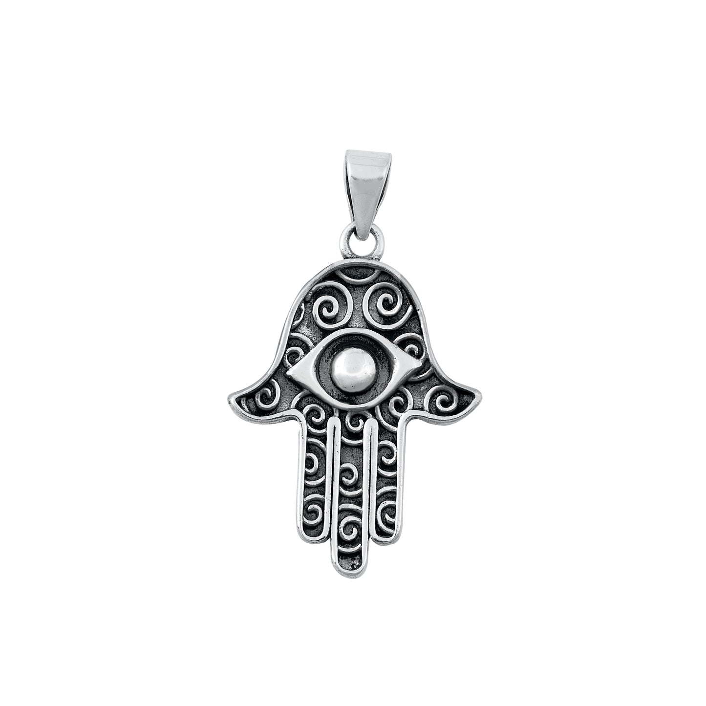 Silver Pendant - Hamsa