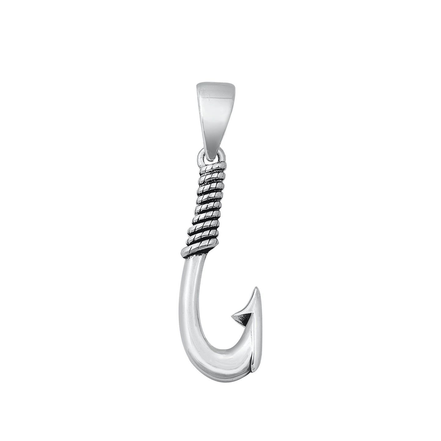 Silver Pendant - Fish Hook