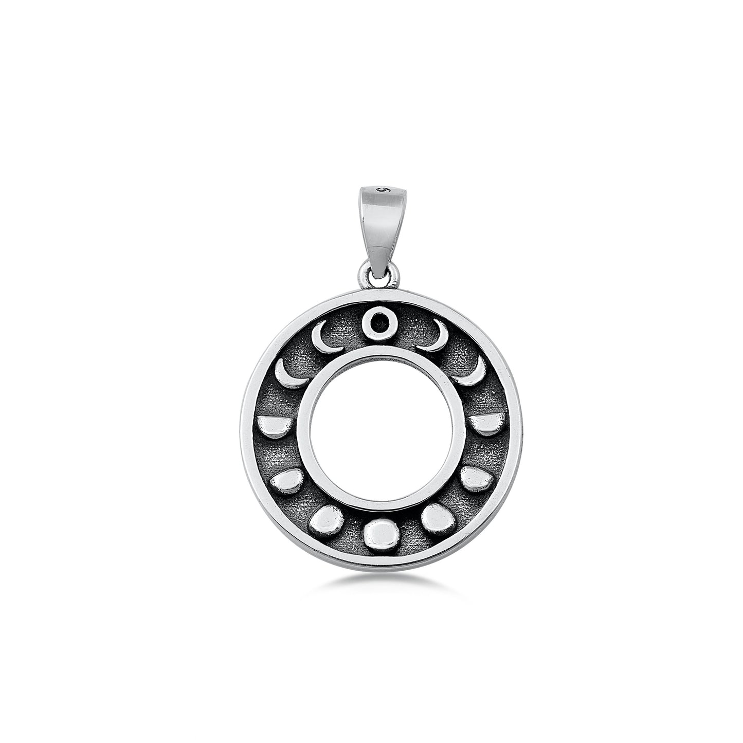 Silver Pendant - Moon Phases