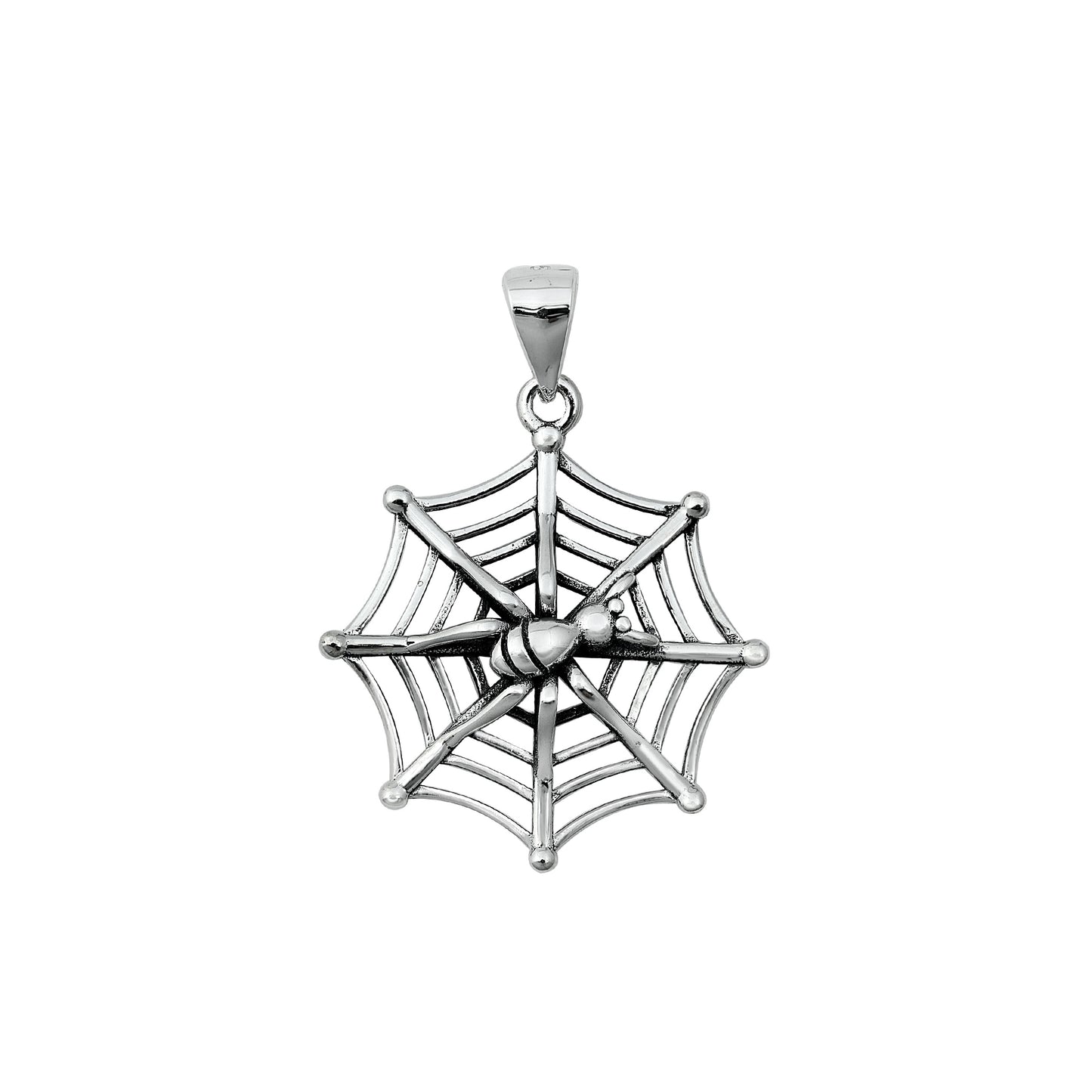 Silver Pendant - Spiderweb