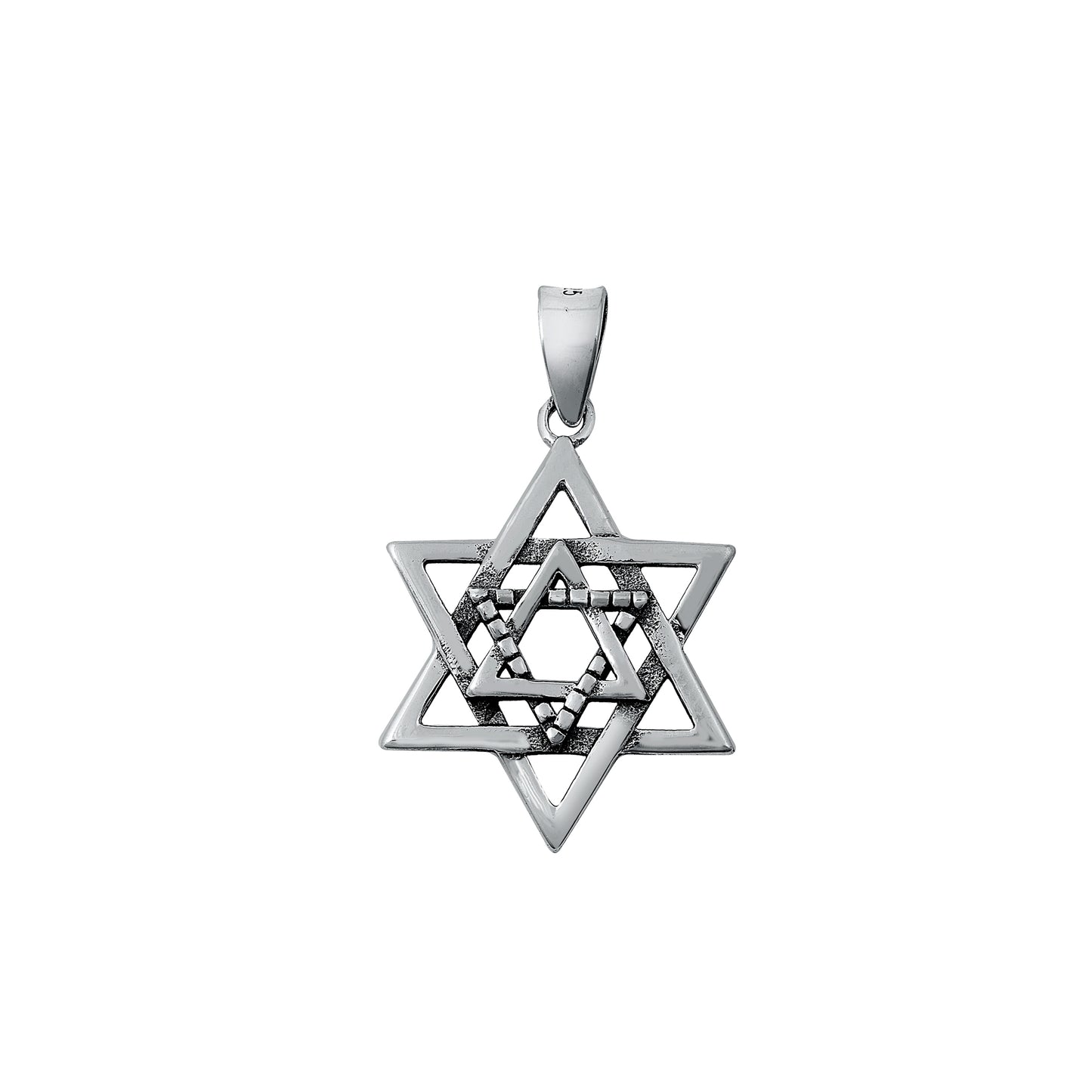 Silver Pendant - Star of David