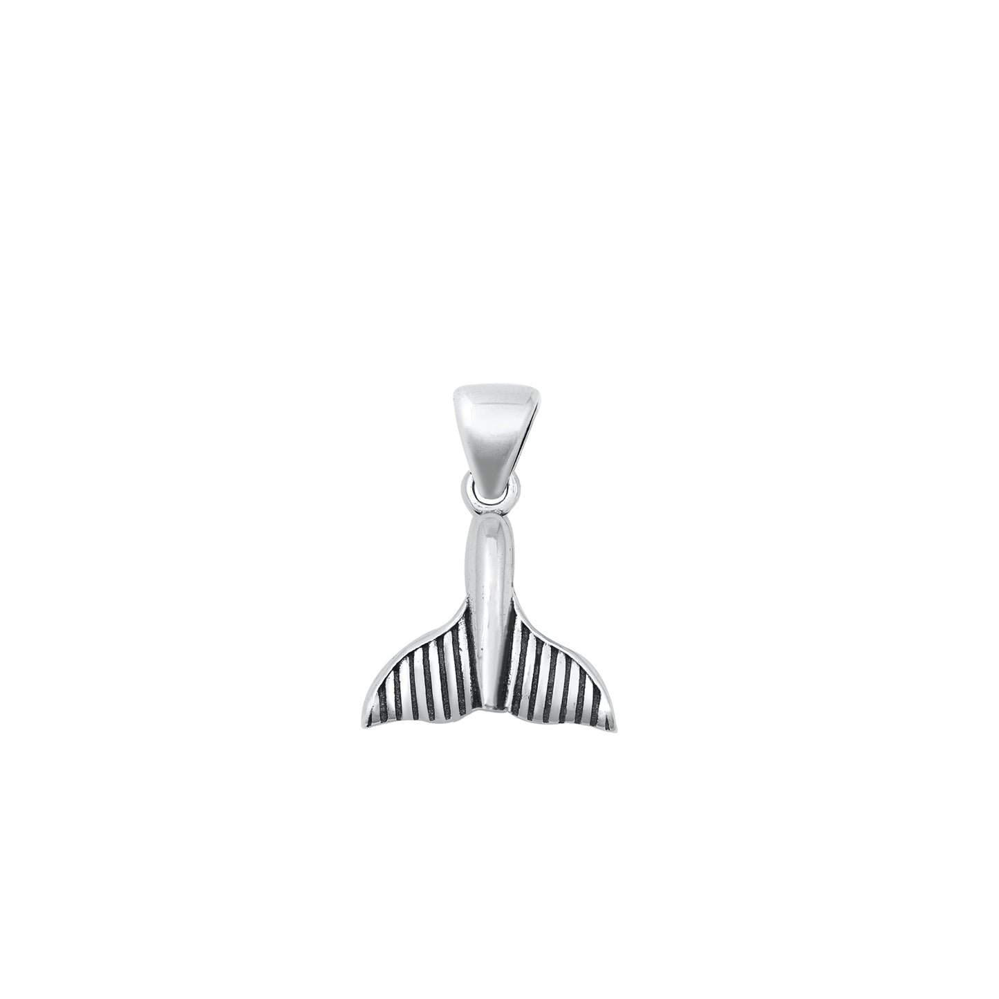 Silver Pendant - Whale Tail