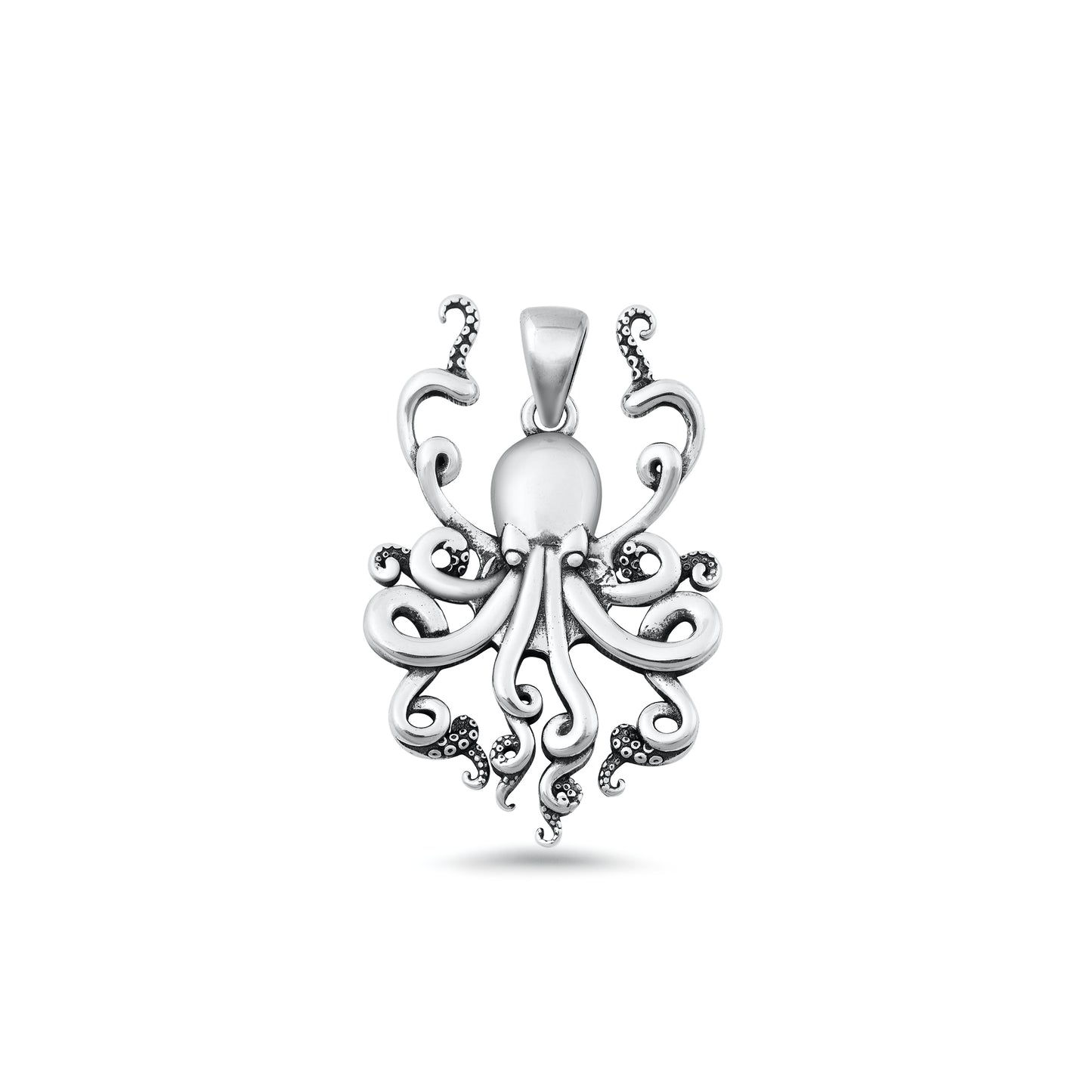 Silver Pendant - Octopus