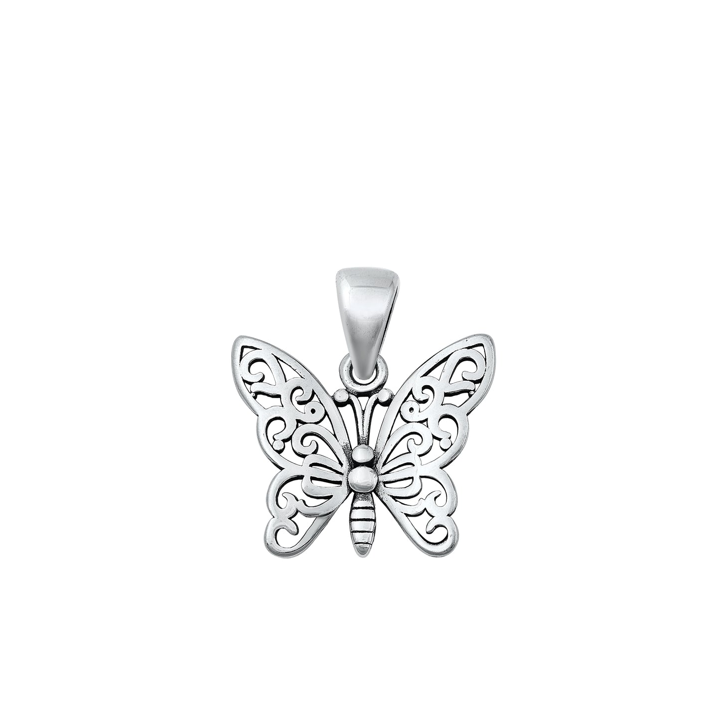 Silver Pendant - Butterfly