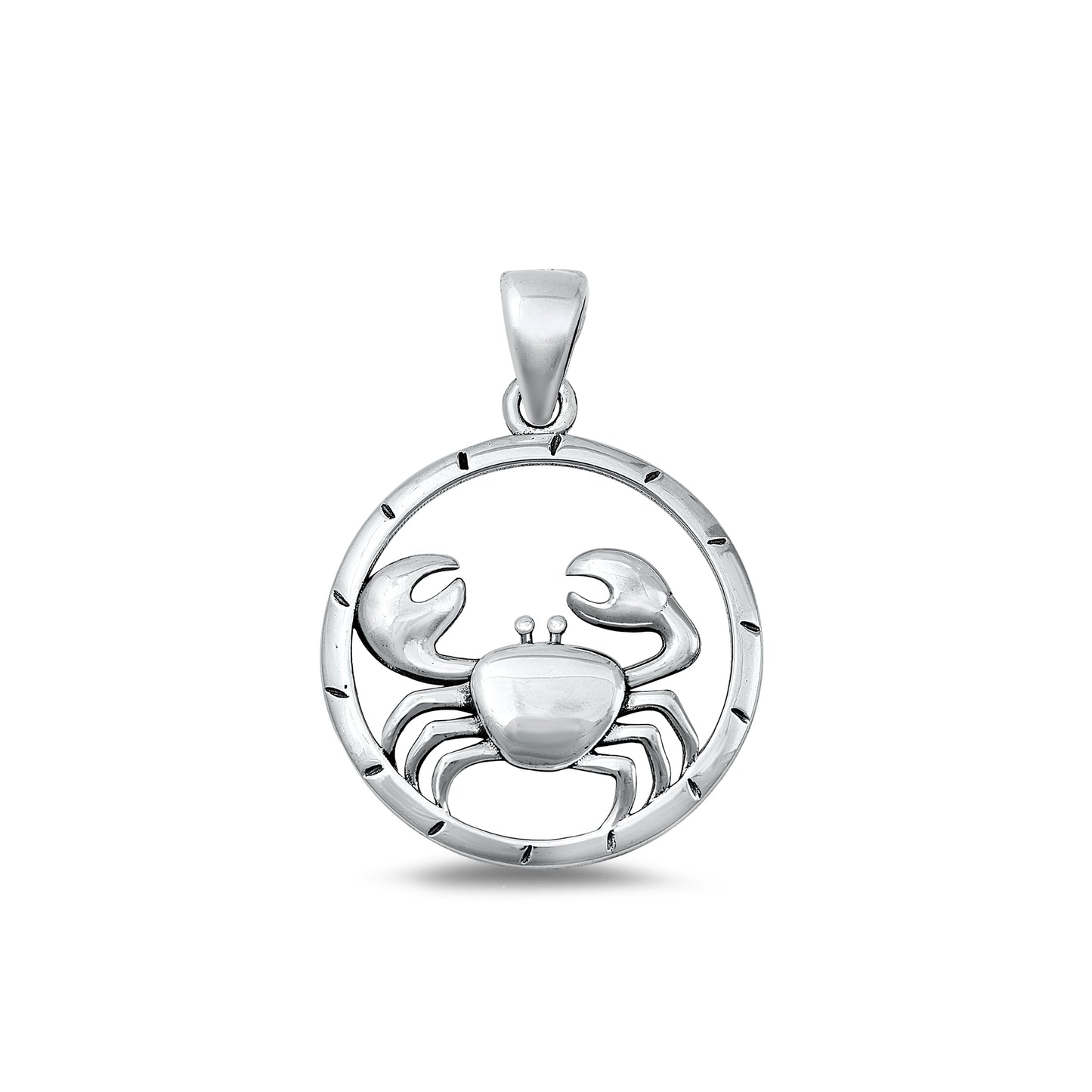 Silver Pendant - Crab