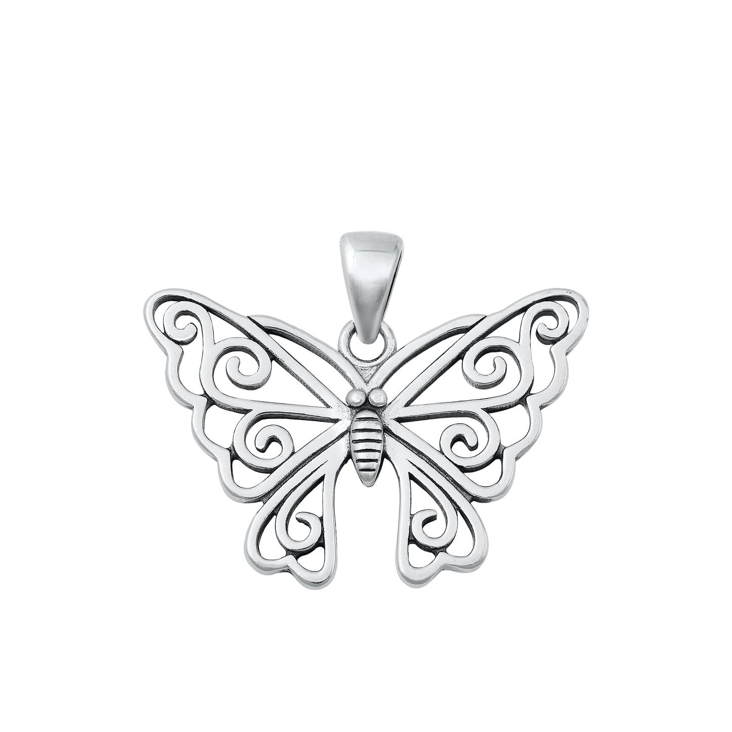 Silver Pendant - Butterfly