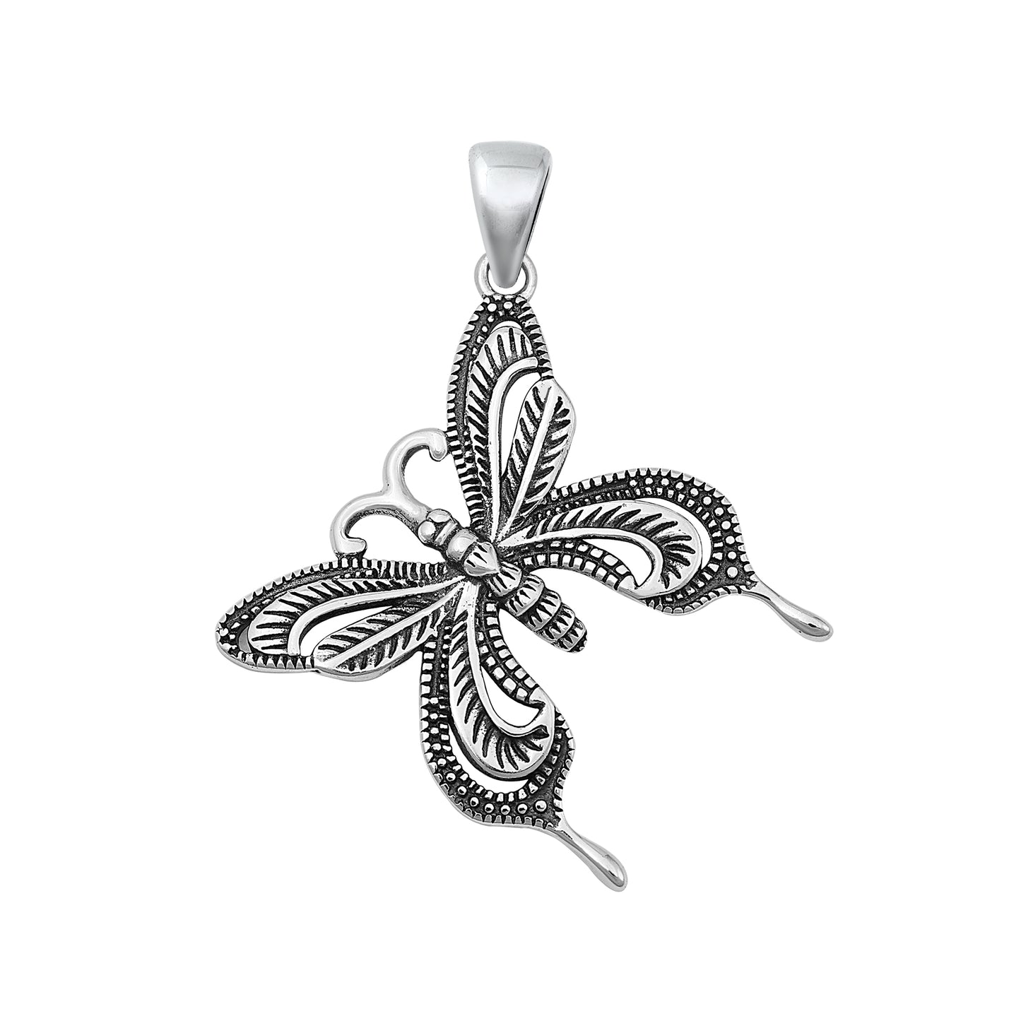 Silver Pendant - Butterfly