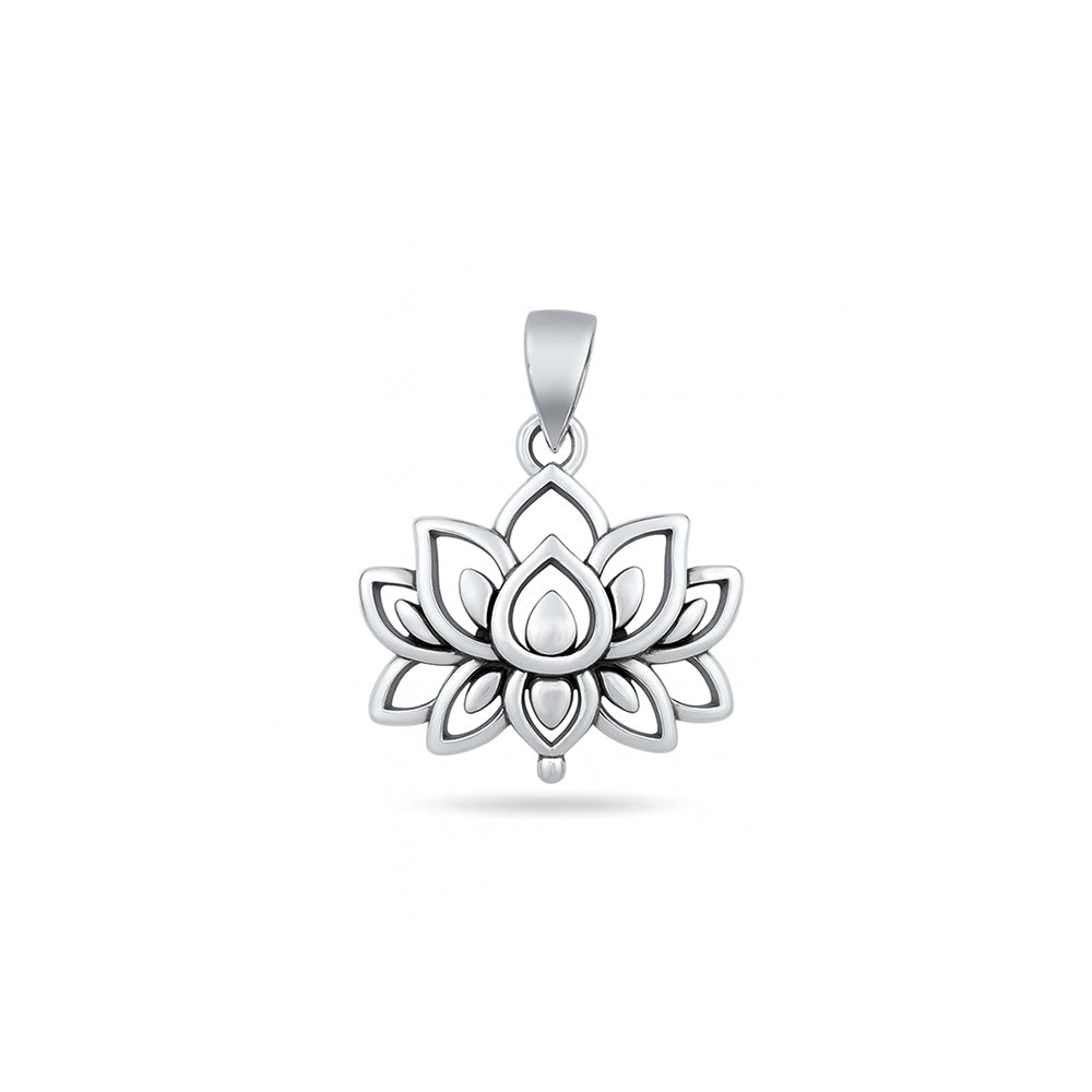 Silver Pendant - Lotus