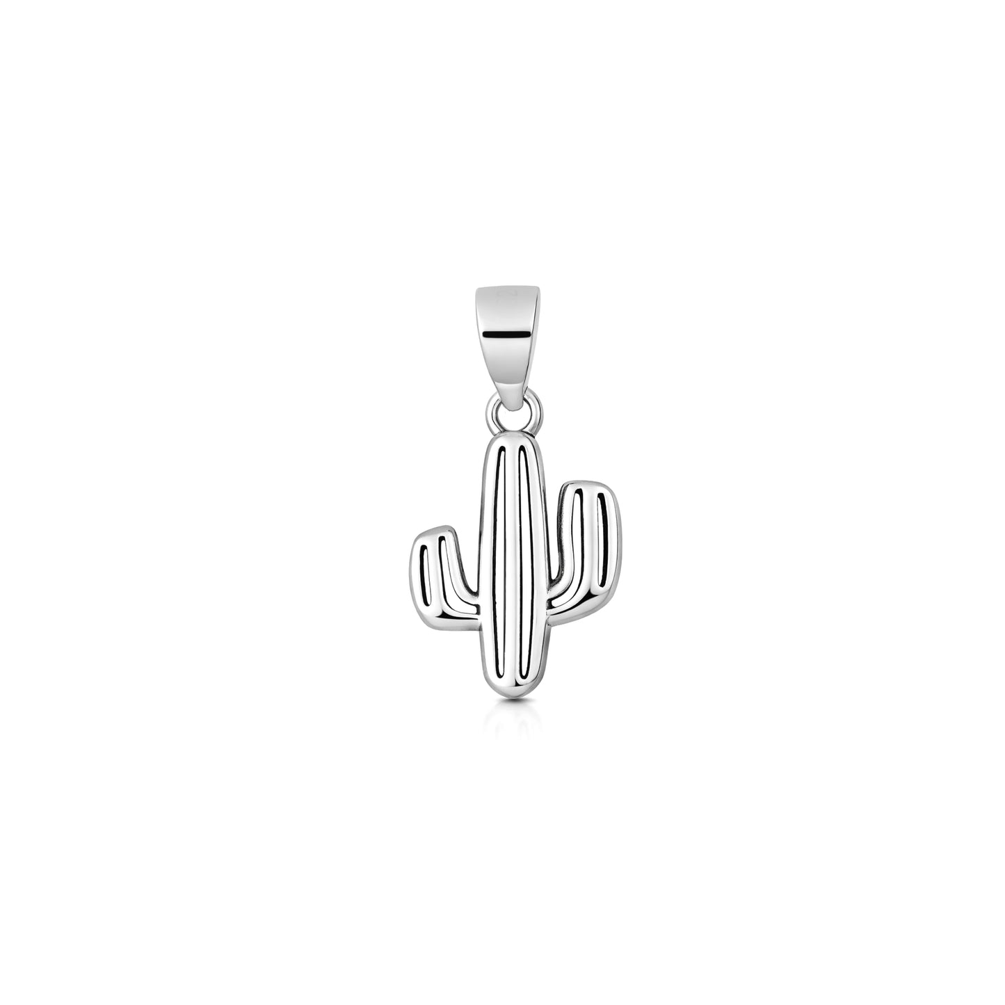 Silver Pendant - Cactus