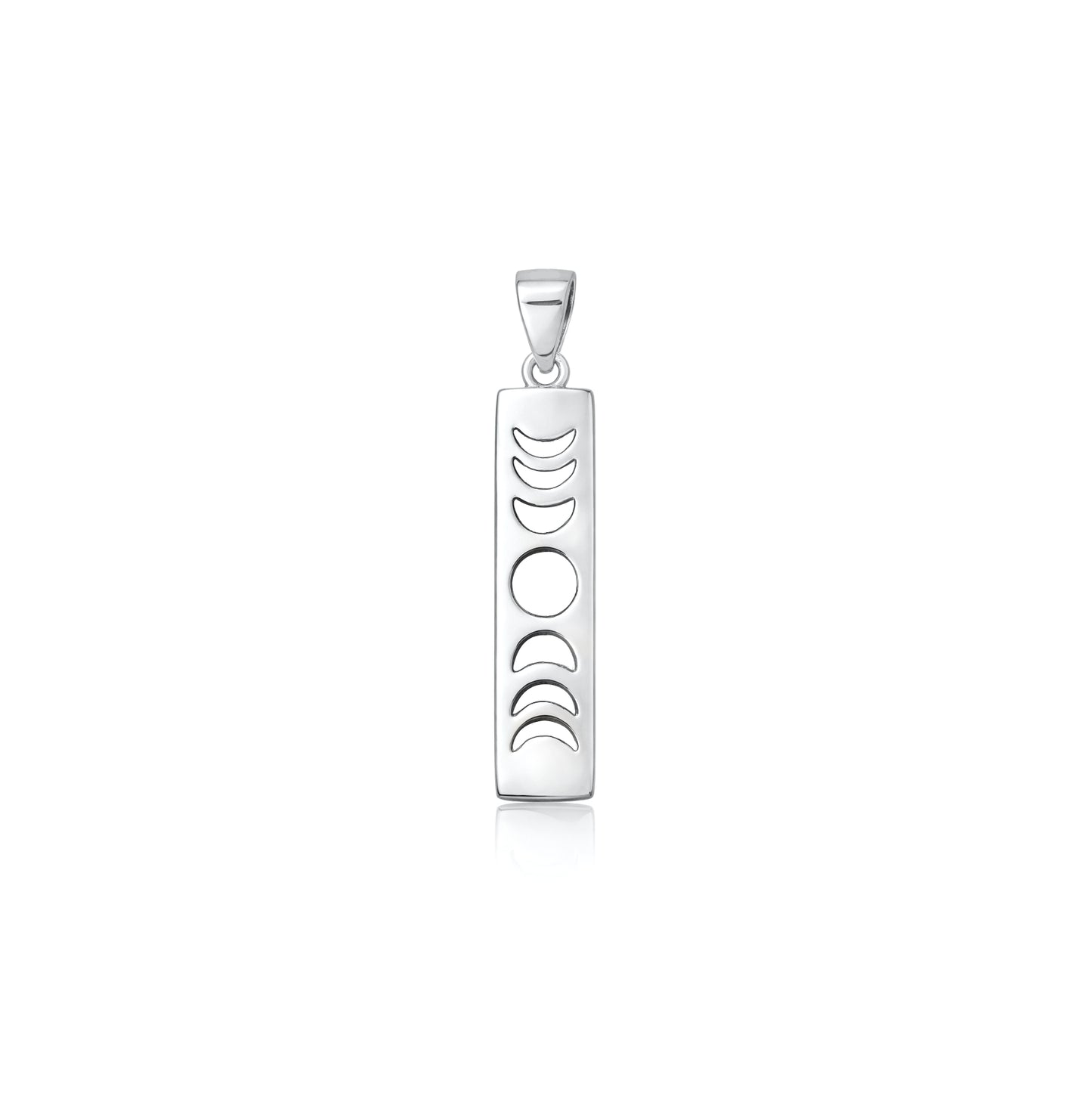 Silver Pendant - Moon Phases