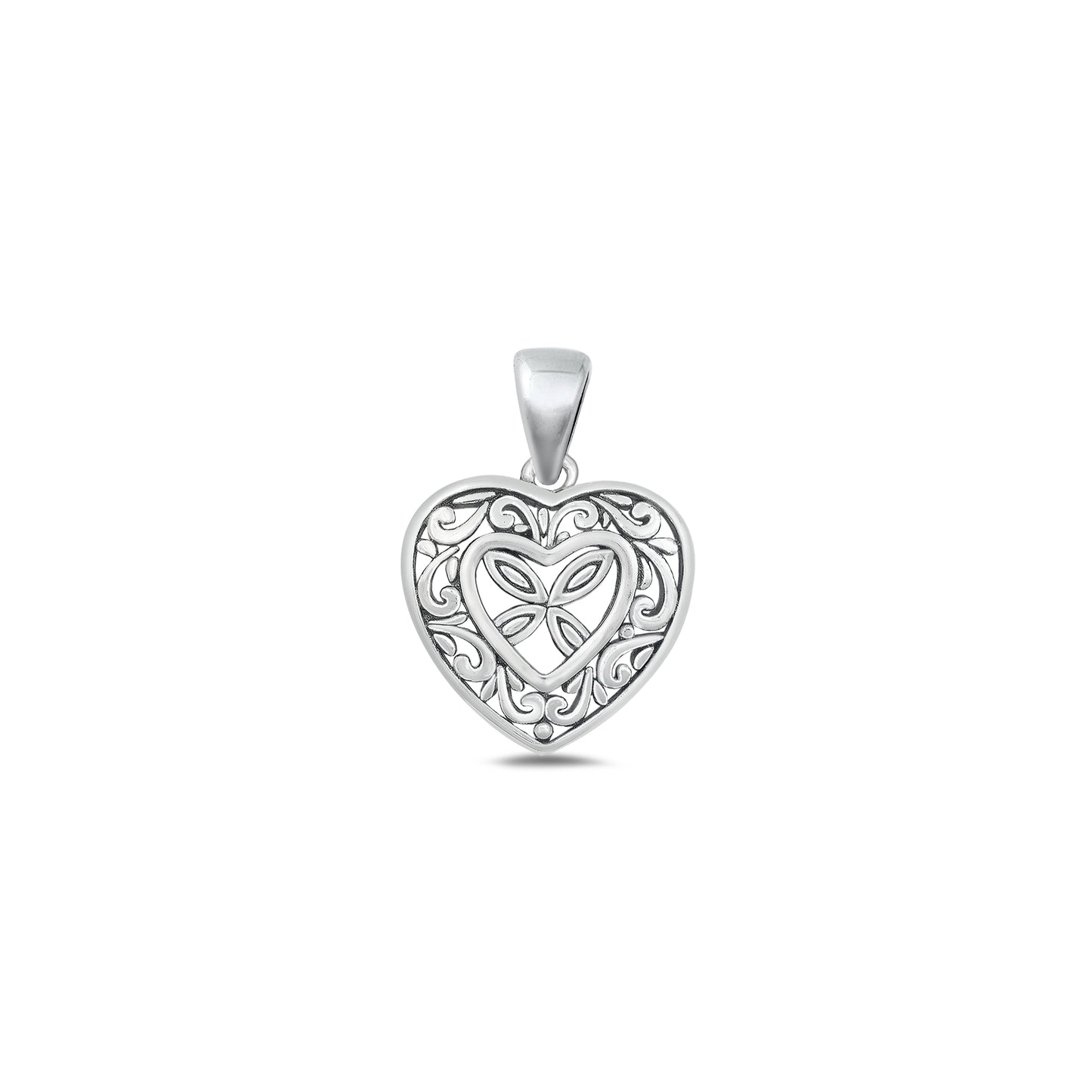 Silver Pendant - Heart