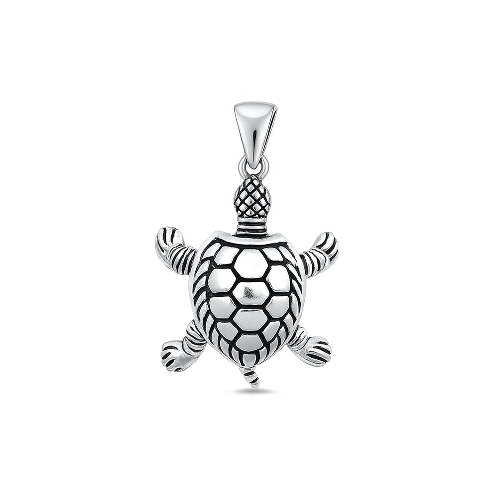 Silver Pendant - Turtle