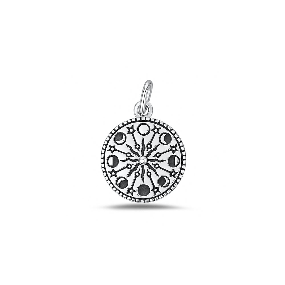 Silver Pendant - Moon Phases