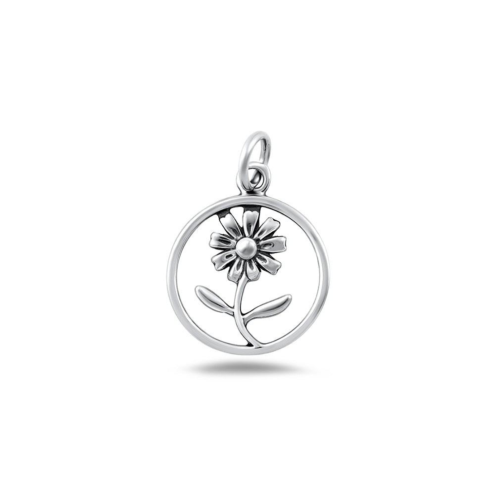 Silver Pendant - Flower