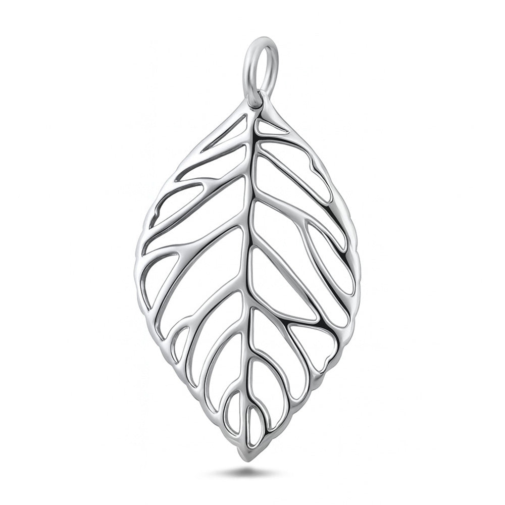 Silver Pendant - Leaf