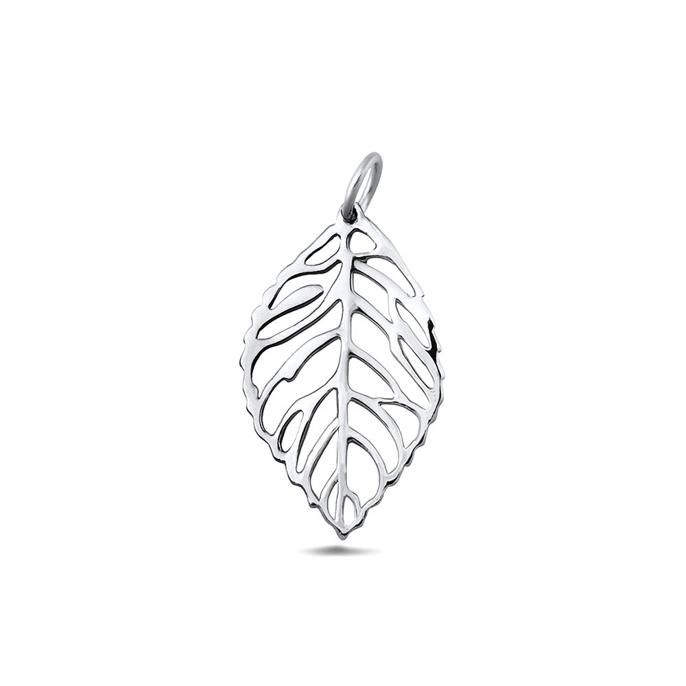 Silver Pendant - Leaf