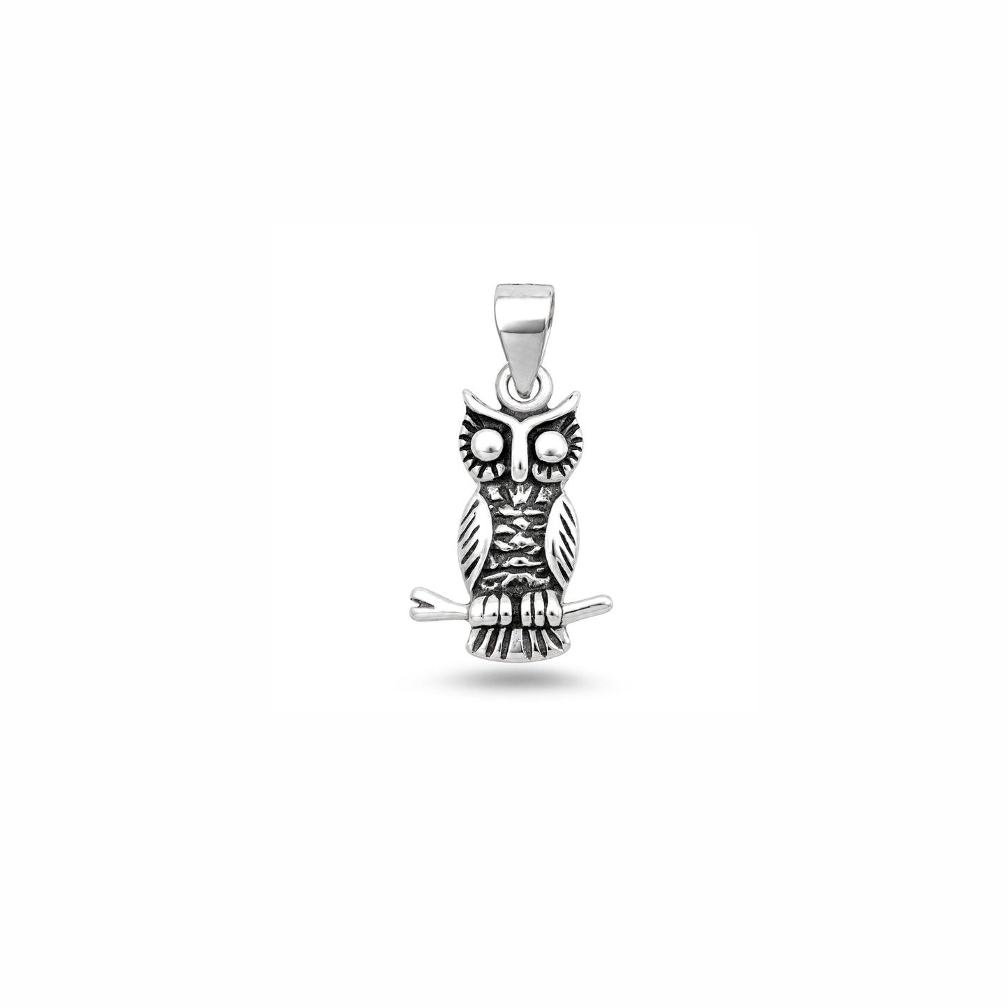 Silver Pendant - Owl