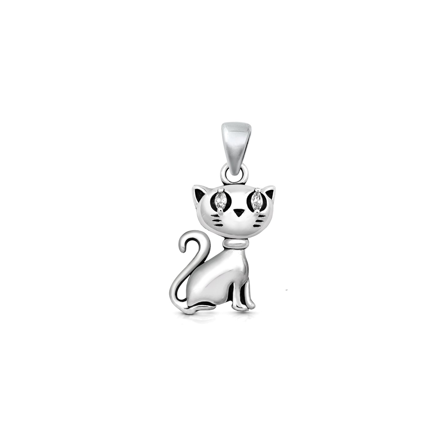 Silver Pendant - Cat