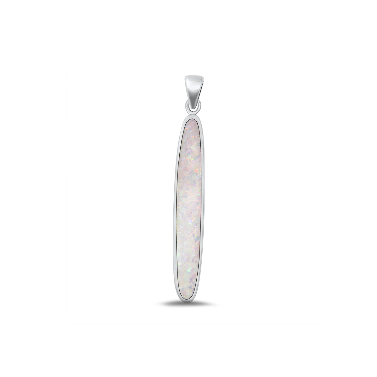 Silver Lab Opal Pendant