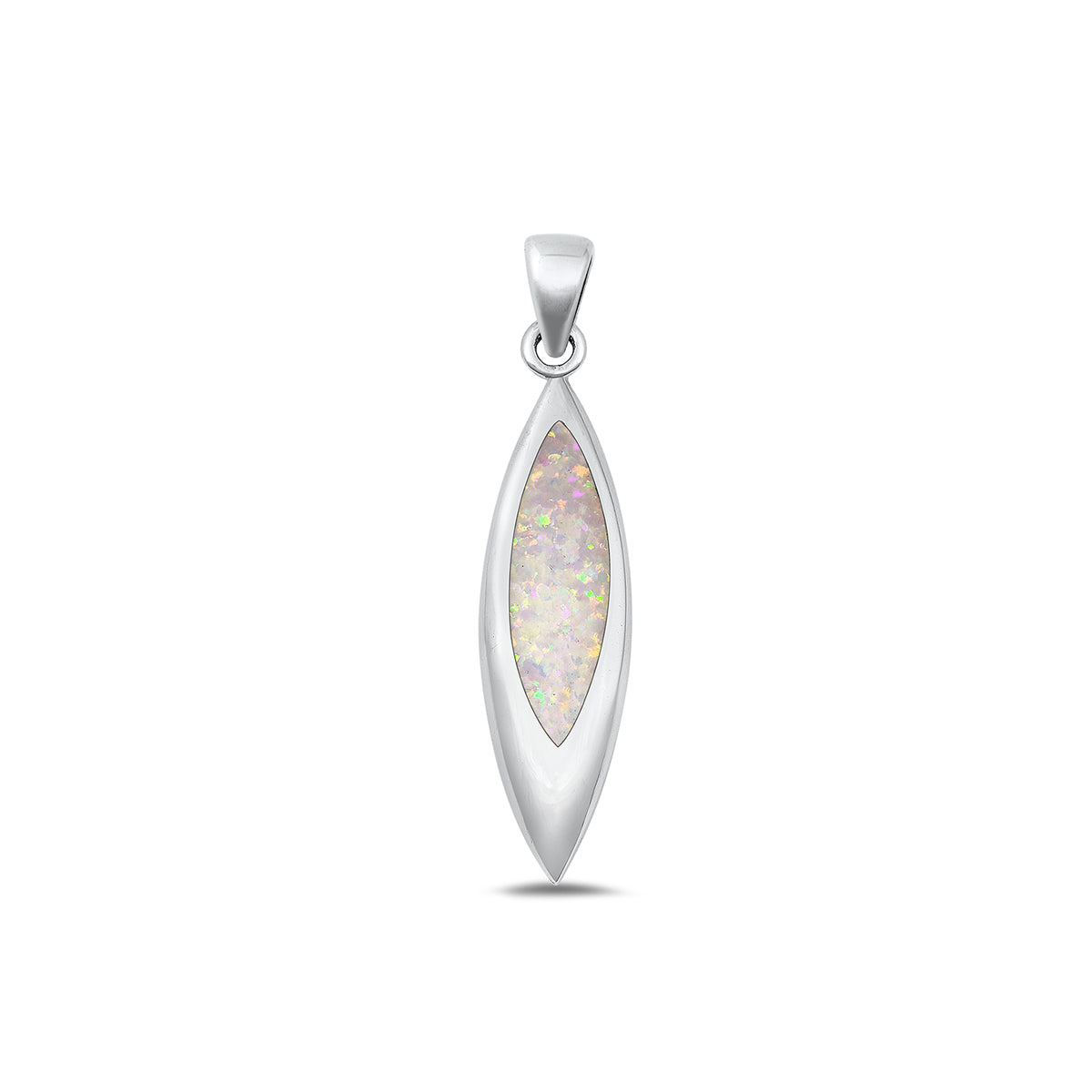 Silver Lab Opal Pendant