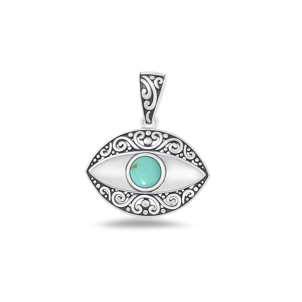 Silver Stone Pendant - Eye