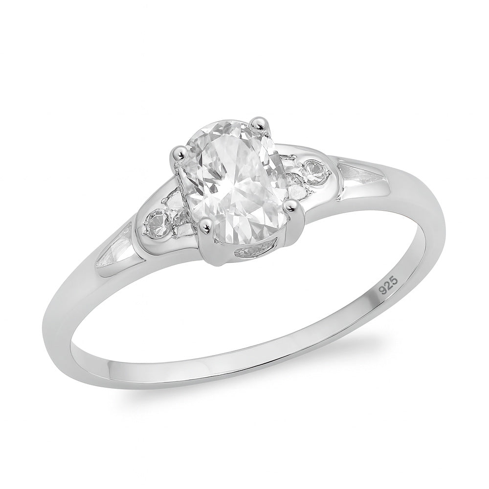 Silver CZ Ring