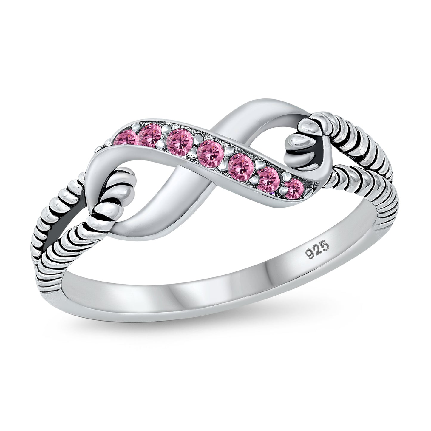 Silver CZ Ring - Infinity