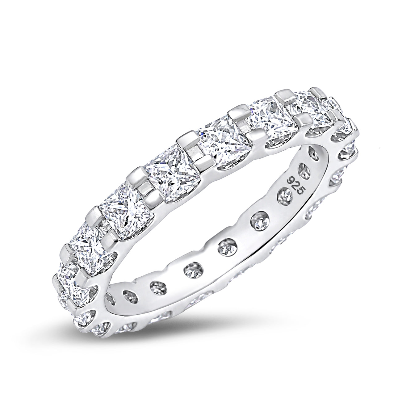 Silver CZ Eternity Ring