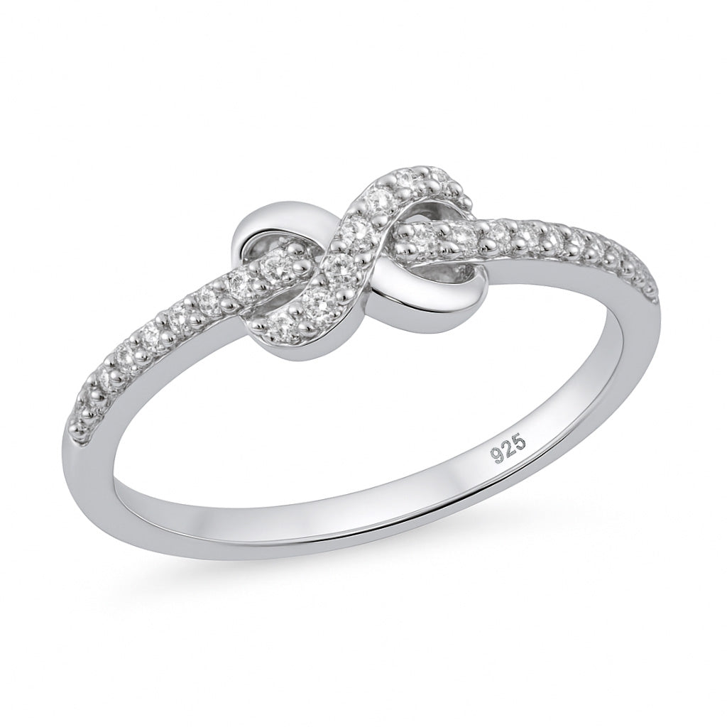 Silver CZ Ring - Infinity