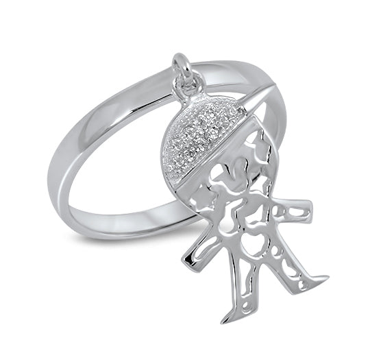 Silver CZ Ring - Boy