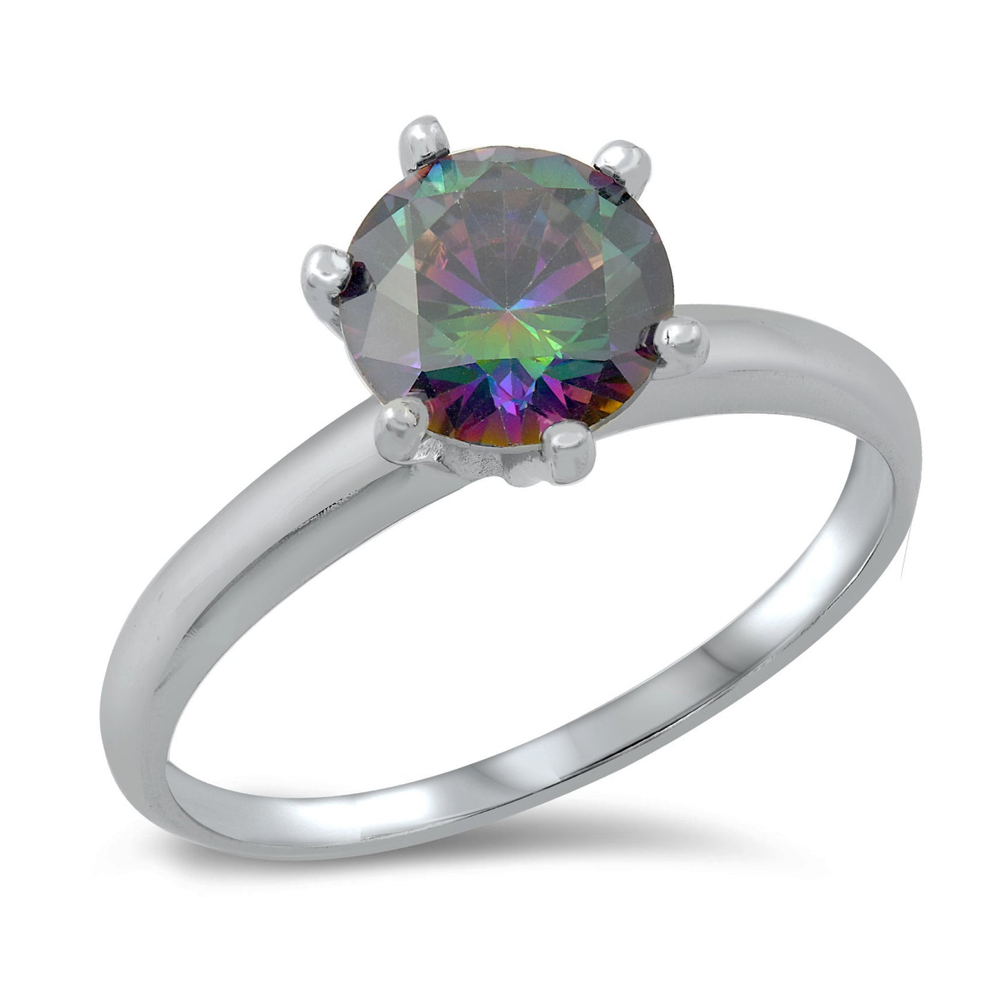 Silver CZ Ring - Solitaire