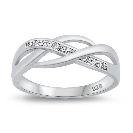 Silver CZ Ring - Infinity