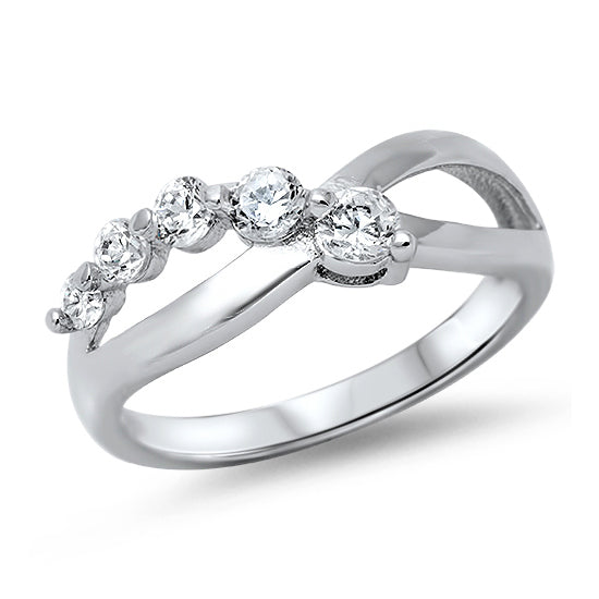 Silver CZ Ring - Journey