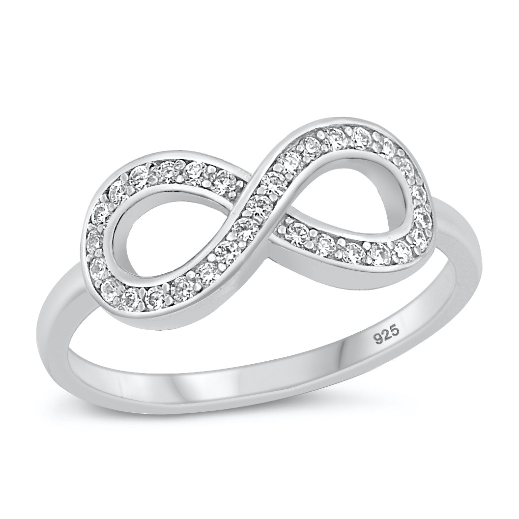 Silver CZ Ring - Infinity