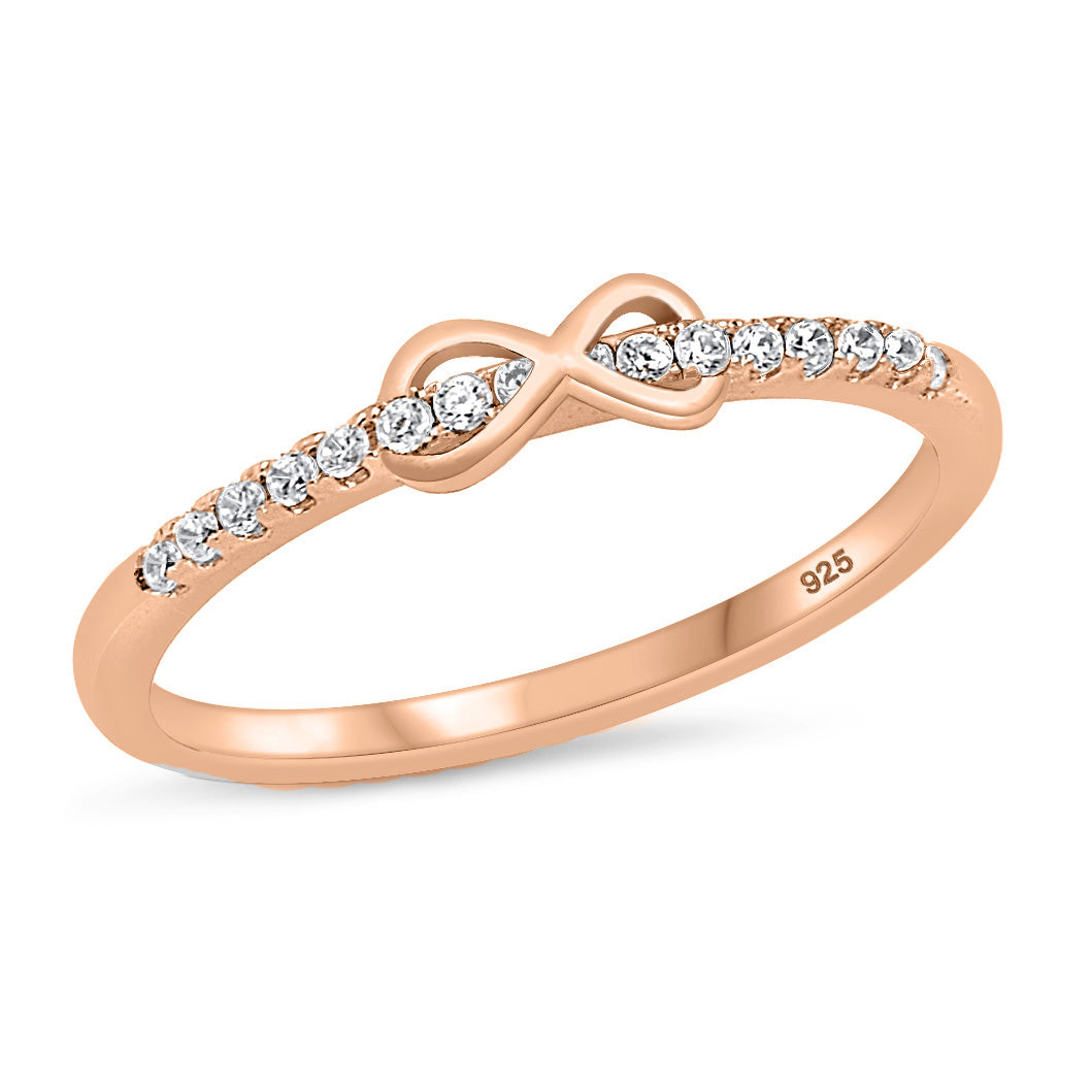 Silver Infinity Ring w/ CZ
