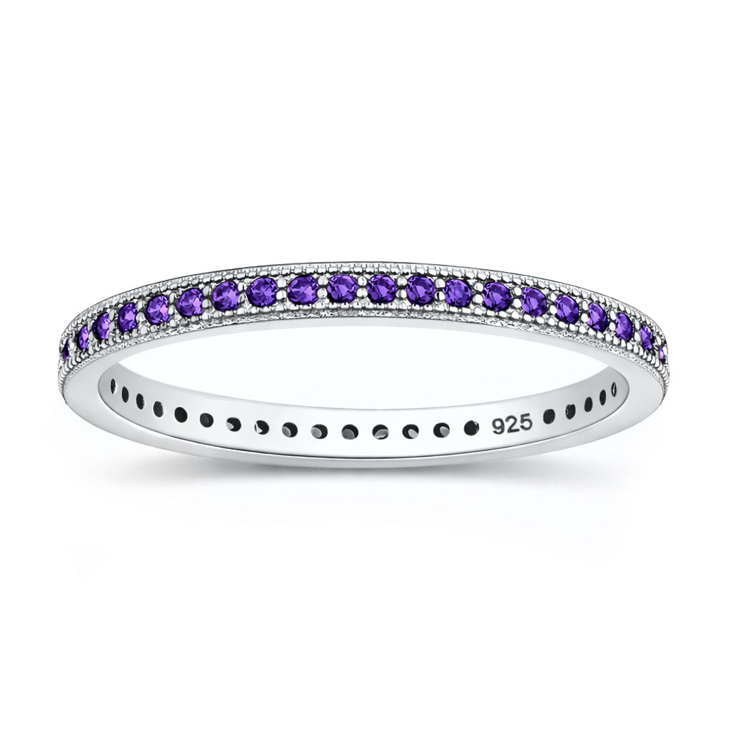 Silver Internity CZ Ring