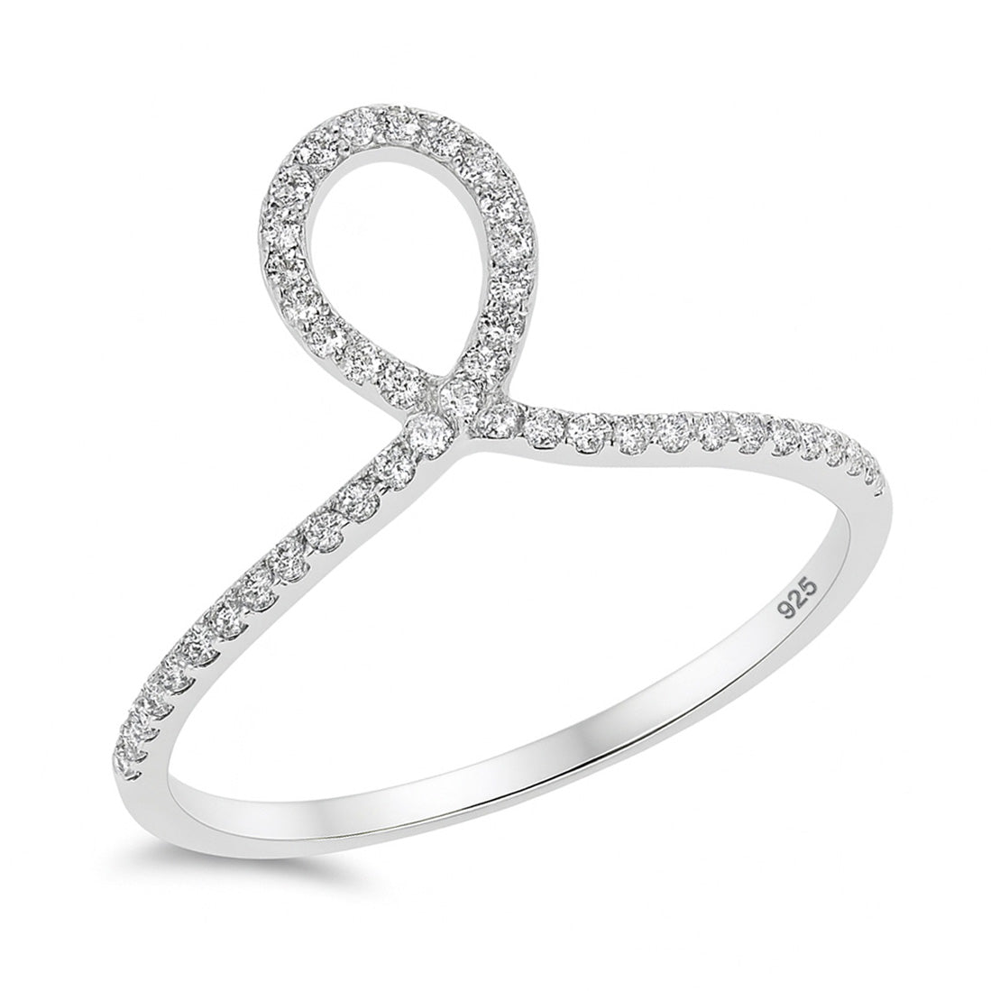 Silver CZ Ring