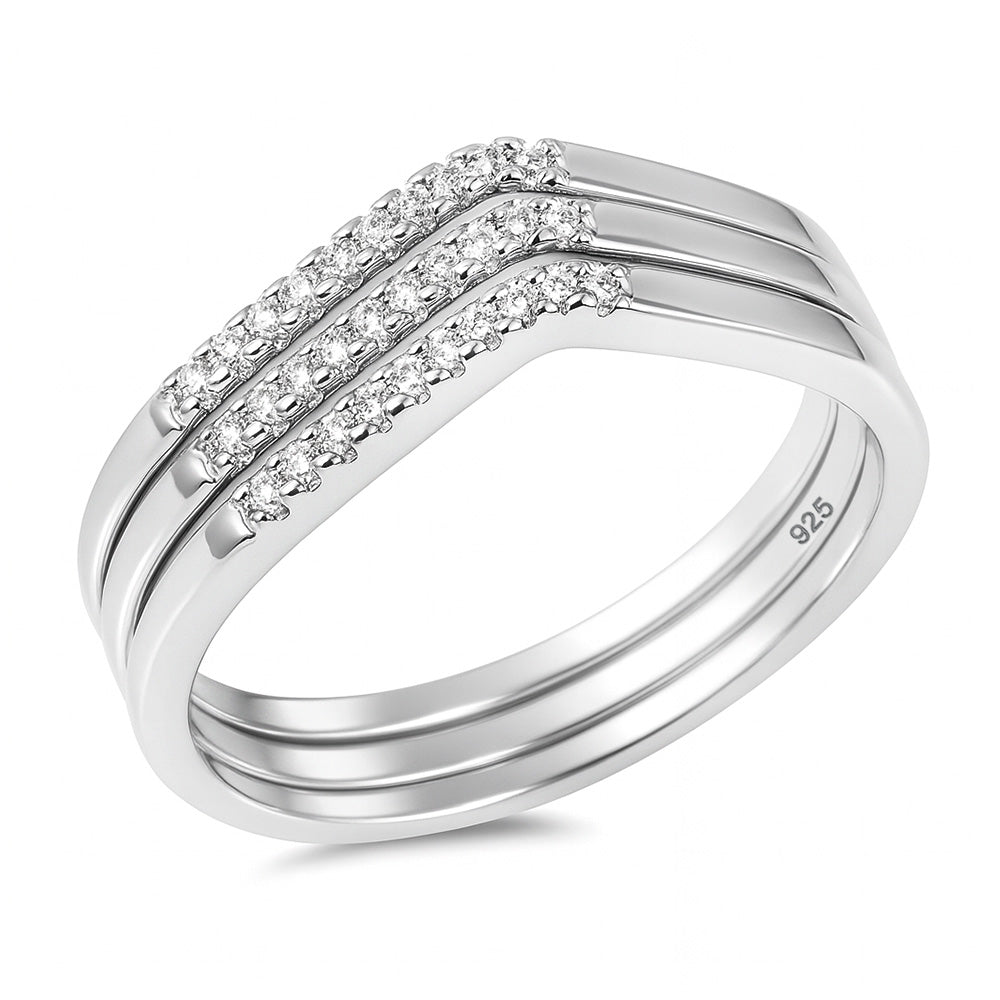 Silver CZ Ring