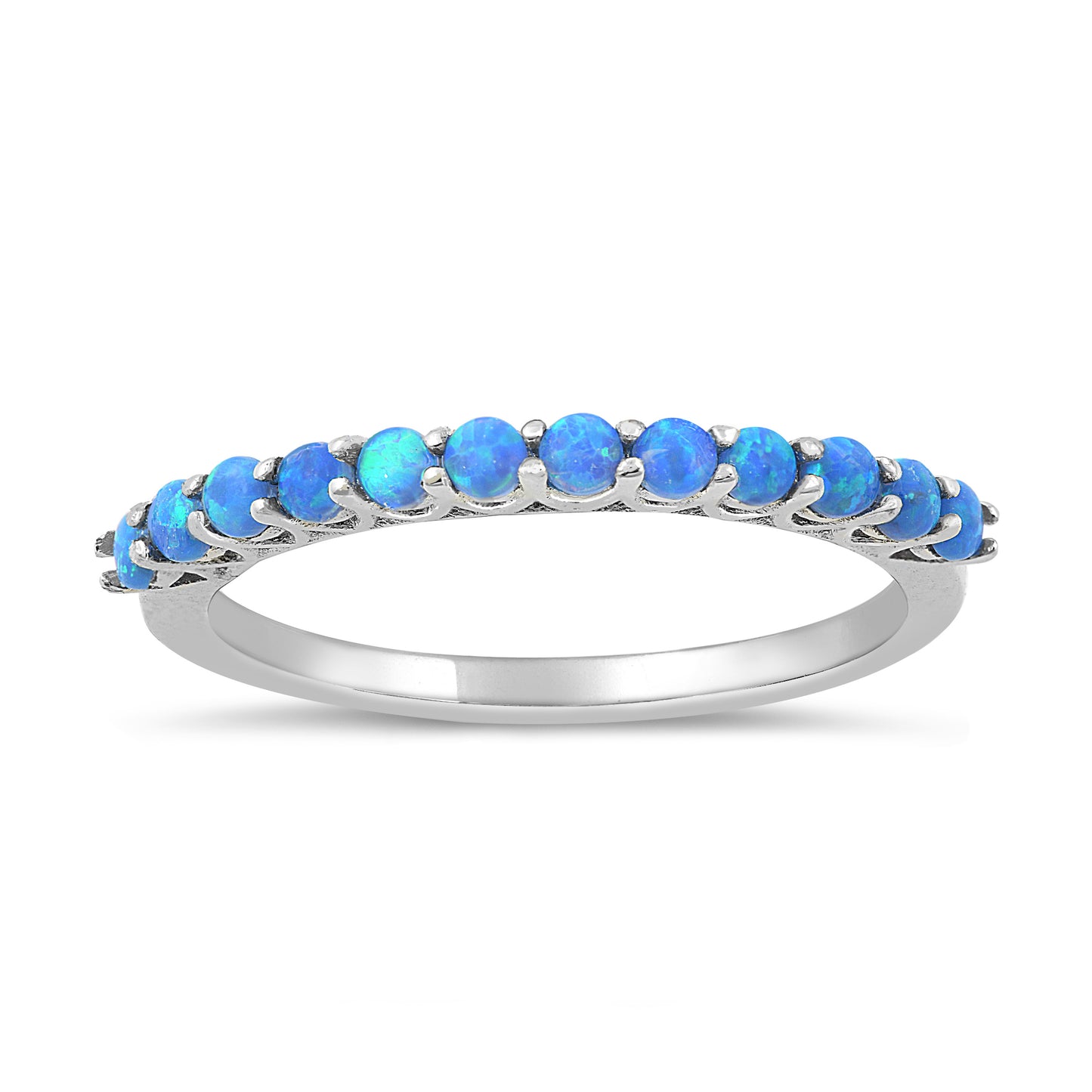 Silver Lab Opal Ring