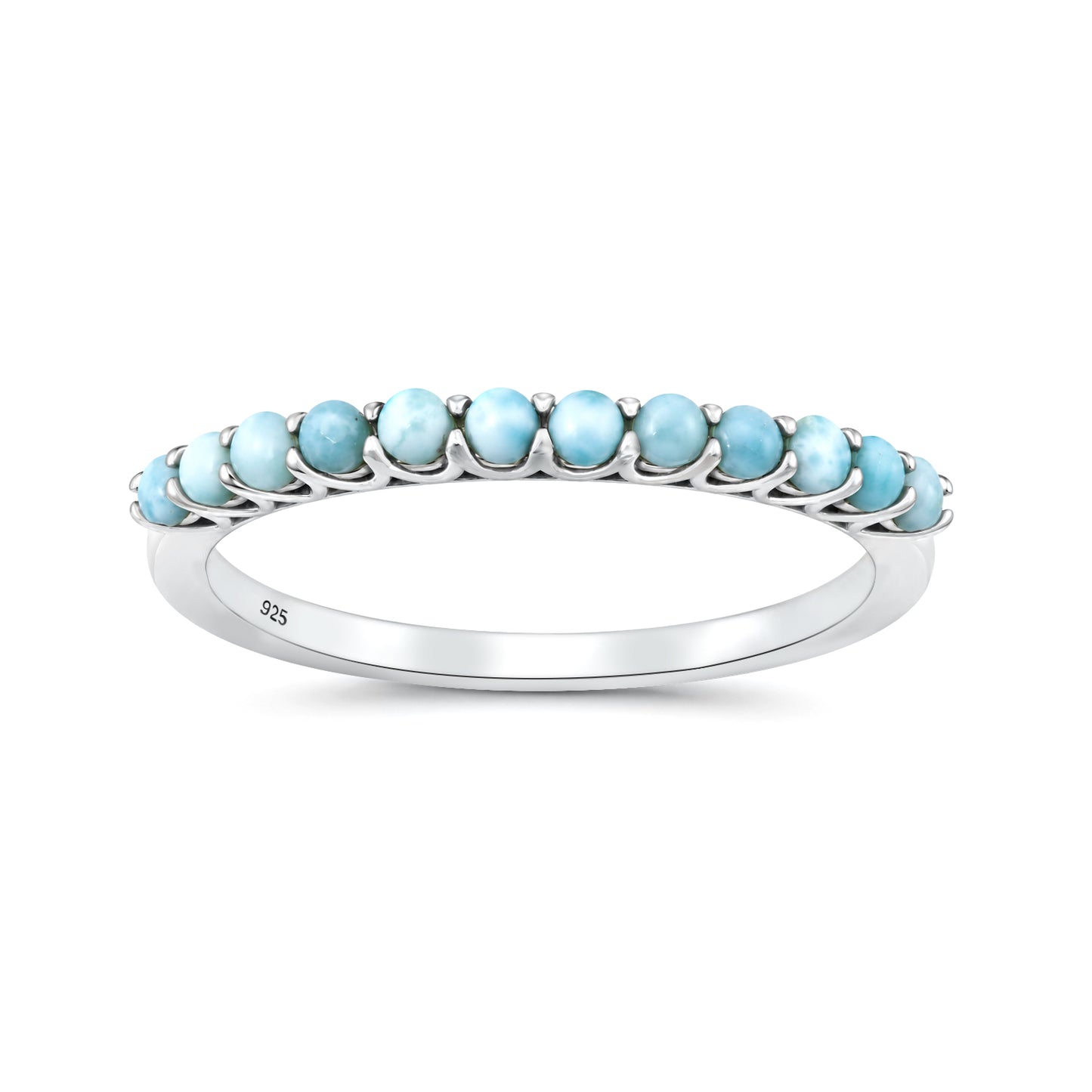 Silver Stone Ring - Larimar