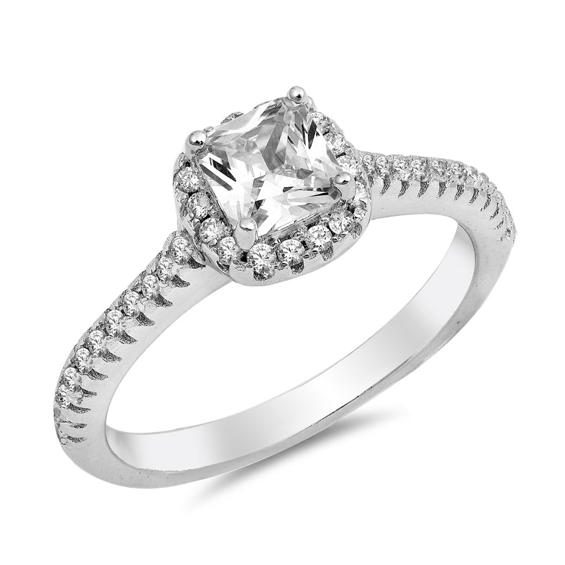 Silver Ring W/ CZ