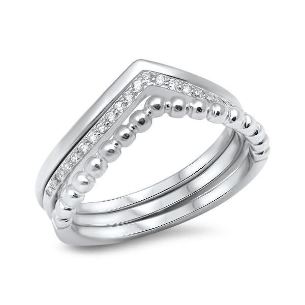 Silver Ring W/ CZ