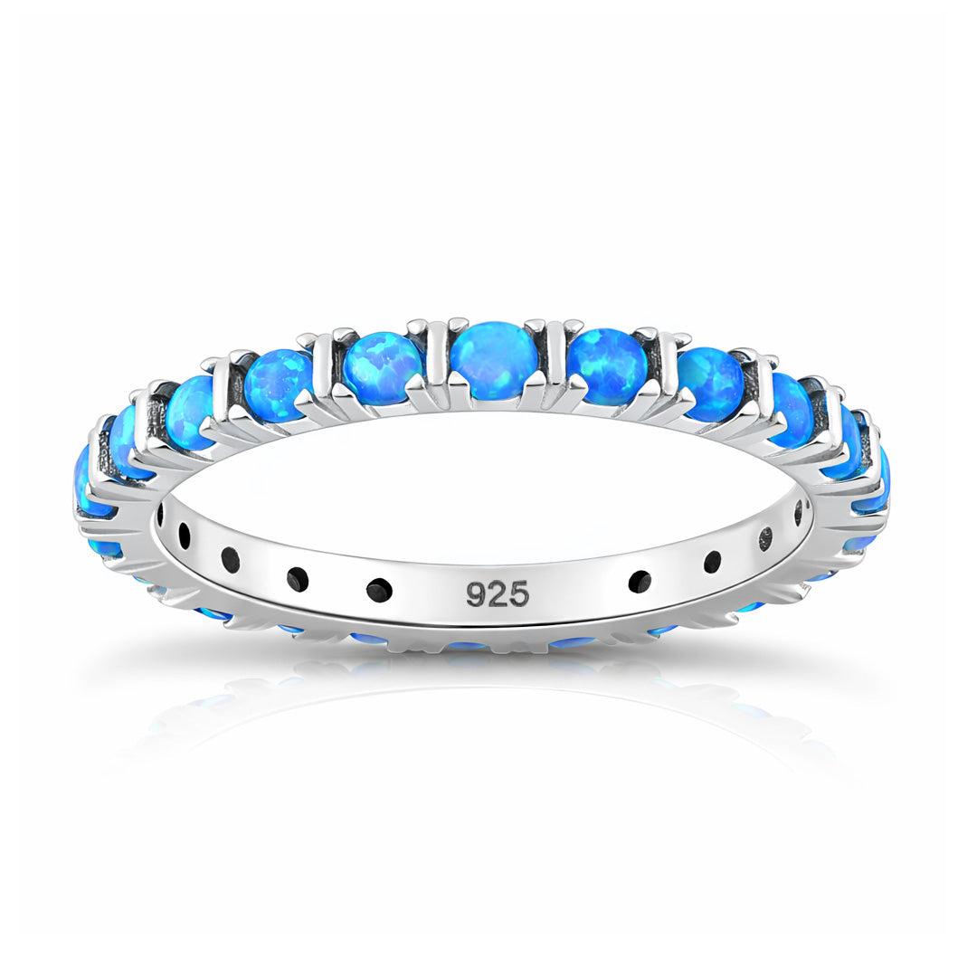 Silver Lab Opal Ring