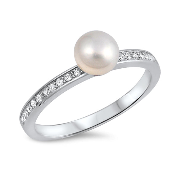 Silver Ring W/ CZ