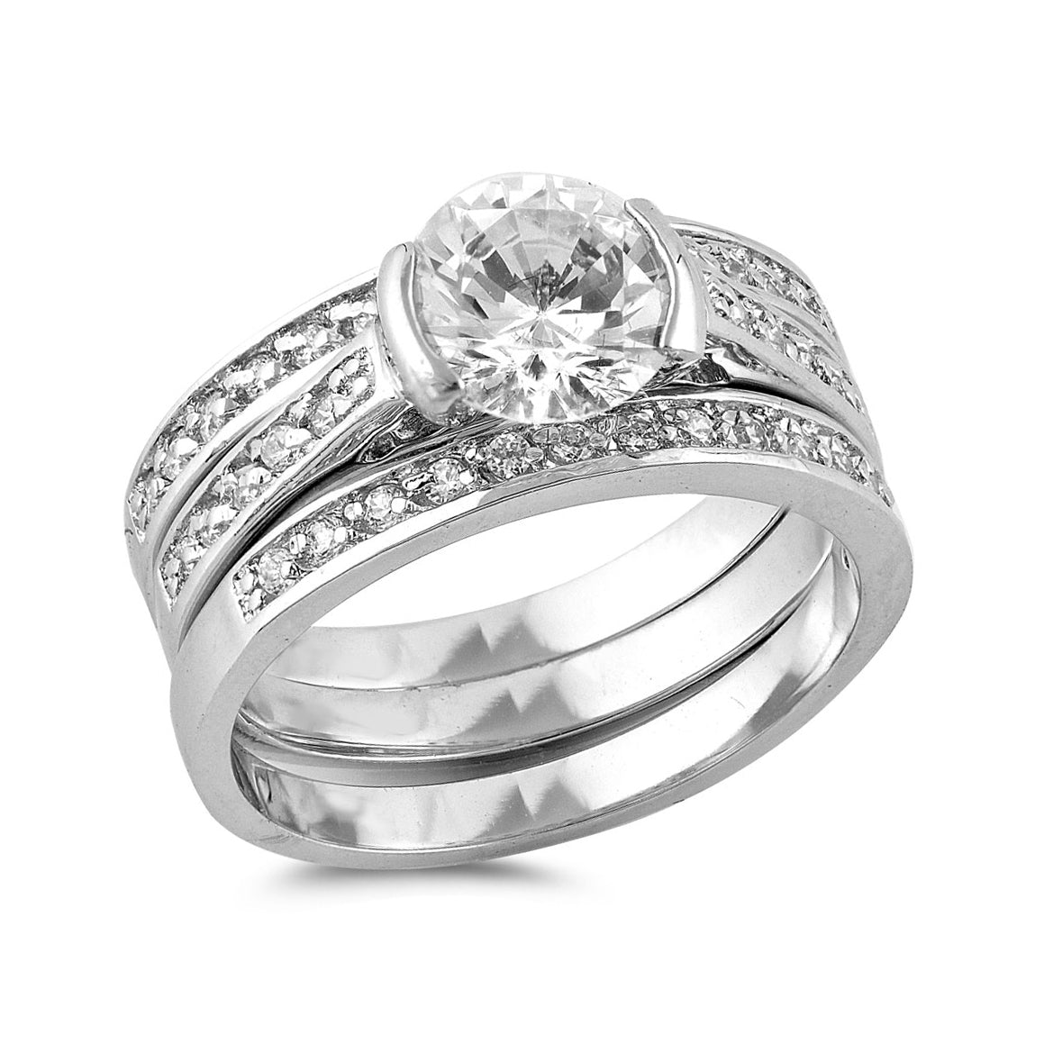 Silver Ring W/ CZ