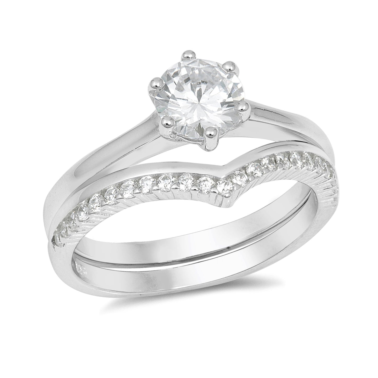 Silver CZ Ring