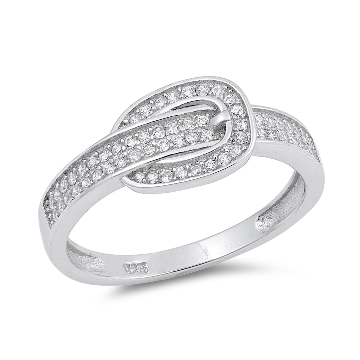 Silver CZ Ring - Belt