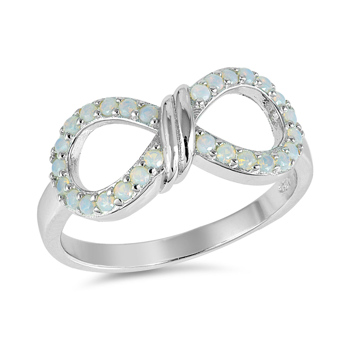 Silver Ring W/ CZ - Infinity